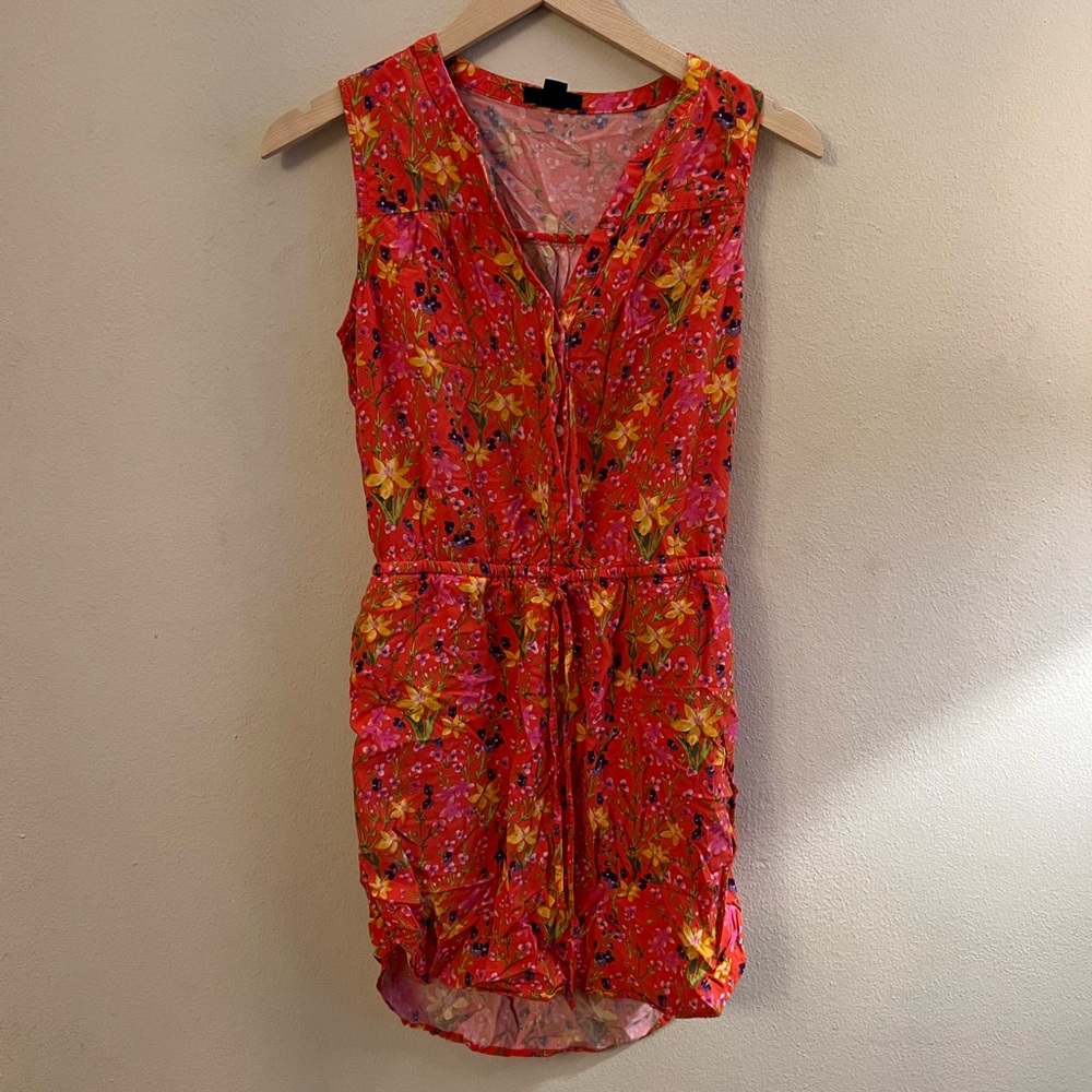 GAP Orange Sundress Sleeveless V-neck Mini
